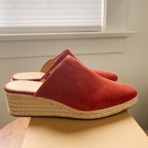 Comfy Rust Suede Mules